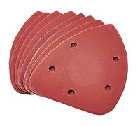 Amtech V4035 P240 - Hojas de lija Delta de grano con gancho y bucle, juego de 10 piezas, papel de lija triangular de 140 mm x 140 mm x 100 mm, transparente