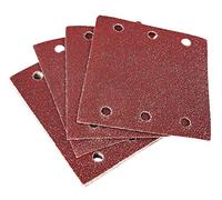 Amtech V4040 P60 - Hojas de lija cuadradas de gancho y bucle, juego de 10 piezas, papel de lija de 110 mm x 100 mm