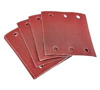 Amtech V4055 P240 - Hojas cuadradas de gancho y bucle, juego de 10 piezas, papel de lija de 110 mm x 100 mm, 240 V, transparente, 110 x 100 mm