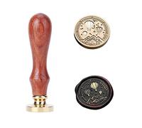 Amtol Kit de sellos de cera de globo aerostático, sello de cera de cielo estrellado para tarjetas de cartas, invitaciones, envoltura de regalos