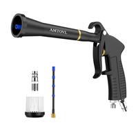 AMTOVL Pistola de Aire para Compresores,0.6-0.8bar,Pistola de Limpieza de Aire Comprimido Con Manguera y Cepillo para Limpiar el Interior del Coche