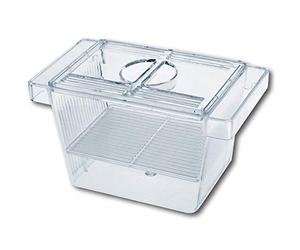 Amtra 3 En 1 Acuario Sala De Parto Con Tapa, Flotante, Transparente, 12X6X6 Cm