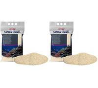 Amtra Cuarzo Blanco Marfil, Arena de Acuario de Cuarzo Blanco extrafino, Para Agua Dulce o Salada, Granos de 0.1-0.7 mm, Cantidad de 10 kg (Paquete de 2)