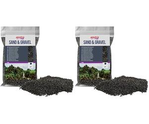 Amtra Cuarzo cerámico Negro Fino 1,6-2 mm, Fondo Natural para acuarios de Agua Dulce (Paquete de 2)