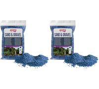 Amtra Cuarzo Ceramizado Azul, Arena de Acuario de Cuarzo Fino, para Agua Dulce o Salada, Grano de 2-3 mm, Cantidad 2 kg (Paquete de 2)