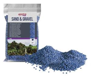 Amtra Cuarzo Ceramizado Azul, Arena de Acuario de Cuarzo Fino, Para Agua Dulce o Salada, Grano de 2-3 mm, Cantidad 5 kg