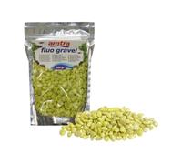 Amtra Fluo Gravel - Grava de cerámica Amarilla de 350 g para decoración de acuarios de Agua Dulce y Salada, sin Polvo, Color Amarillo