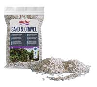 Amtra Gravel Noa, Grava Natural Para Acuarios, Piso Decorativo, Granos Gruesos Blancos De 2-5 Mm, Tamaño 2Kg