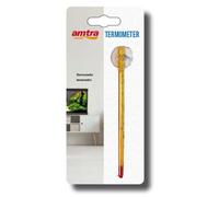 Amtra Slim Termómetro de Acuario de Cristal, con Ventosa, Flotante, Preciso y Rápido