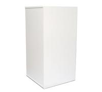 Amtra Soporte Nano Cubo 30 White - Mueble de Madera para acuarios, 30 x 30 x 90 cm Blanco, Base Universal con Estante, Montaje fácil, Estilo clásico y Esencial, Apto para Cualquier decoración
