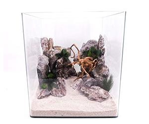 Amtra Technik Nanotank 60 - Cubierta para acuario (60 unidades, cristal panorámico, cubo de agua dulce)