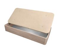 amuéblate online - Canapé Abatible Apertura Lateral de Madera con Gran Capacidad, Espacioso, Transpirable y Resistente, Esquinas Redondeadas, 105 x 190, Cambria