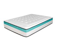 amuéblate Online - Colchón viscoelástico 140x190 cm, Flow Nature Multicapa, Altura 24 cm, Firmeza Media/Alta, Tratamiento antiácaros, antibacterias e hipoalergénico. Fabricado en España