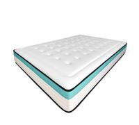 amuéblate online - Colchón viscoelástico 90x180 cm, Flow Nature Multicapa, Altura 24 cm, Firmeza Media/Alta, Tratamiento antiácaros, antibacterias e hipoalergénico. Fabricado en España