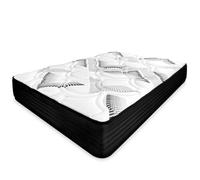 amuéblate online - Colchón Viscoelástico Híbrido Visco Box con Núcleo de Muelles Ensacados, Confort Óptimo, Firmeza Intermedia, Antiácaros Antibacteriano e Hipoalergénico 135 x 200
