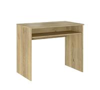 amuéblate Online - Escritorio Mesa de Estudio, Modelo Alaska, Mesas para Ordenador, Acabado en Roble Miel, Práctica y Funcional, Medidas: 90 cm (Ancho) x 54 cm (Fondo) x 75 cm (Alto)