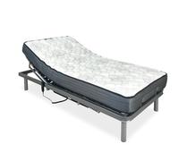 amuéblate Online - Pack Cama Eléctrica Articulada Reforzada Ergotop de 5 Planos con Colchón Viscoelástico Dorsaltec, 105 x 190 cm