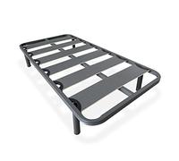 amuéblate online - Somier de Láminas Anchas Reforzado Anti - Ruido Estructura 40x30 mm con Juego de Patas Roscadas, Estabilidad y Robustez, 90x190