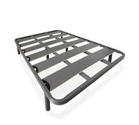 amuéblate online - Somier Reforzado de Láminas Anchas, Anti - Ruido, Estructura 40x30 mm con Juego de Patas Roscadas, Fuerte y Resistente 135x200