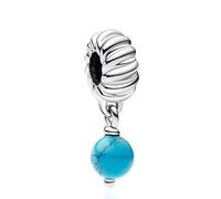 Amuefer 925 pura plata encantos verano mar viaje perlas colgante ballenas y delfines colgante, mujer pulsera encantos perlas collar amigos familia viaje cumpleaños regalos conmemorativos, Plata