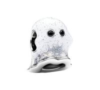 Amuefer Glow-in-the-dark Boo Ghost Charms para Pulseras y Collares, Colgante de Plata de Ley con Circonita Cúbica, Halloween Navidad Cumpleaños Joyería Regalos para Mujeres