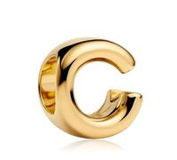 Amuefer Serie de letras de oro S925, compatible con pulseras Pandora, un regalo para mujeres, madres e hijas, incluyendo cumpleaños, aniversarios, día de la madre y día de San Valentín.