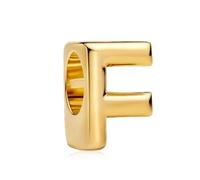 Amuefer Serie de letras de oro S925, compatible con pulseras Pandora, un regalo para mujeres, madres e hijas, incluyendo cumpleaños, aniversarios, día de la madre y día de San Valentín.