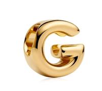 Amuefer Serie de letras de oro S925, compatible con pulseras Pandora, un regalo para mujeres, madres e hijas, incluyendo cumpleaños, aniversarios, día de la madre y día de San Valentín., uno que es