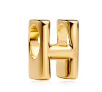 Amuefer Serie de letras de oro S925, compatible con pulseras Pandora, un regalo para mujeres, madres e hijas, incluyendo cumpleaños, aniversarios, día de la madre y día de San Valentín., uno que es