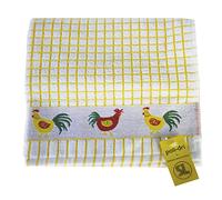Amuel Lamont & Sons - Paño de Cocina (Tejido de Rizo 100% algodón, Ultra Absorbente y súper Suave, Lavable a máquina, 50 x 70 cm), diseño de gallinas Amarillas, Talla única