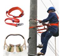 AMUFJJ crampones de árboles Picos para Trepar Postes De Energía, Luz Y Electricidad, Engrosados con Hebilla Pie Alfombrilla Goma Antideslizante para Recolección Fruta(250mm (9 4/5inch))
