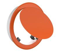 AMUFJJ Trampilla Pladur Panel De Puerta Inspección con Cerradura Empuje Abierta, Plomería Acceso Oculto Escotilla Puerto Mantenimiento Placa Cubierta Orificio Techo(Orange,Dia 12cm (4 5/7"))