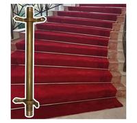 AMUFJJ Varillas para Alfombras Soportes De Fijación para Varillas Escalera Alfombra, Soportes Latón para Clips, Postes Tubulares para Salas Exposición, Oficinas Y Hogares(16 Pack,81cm (32in))