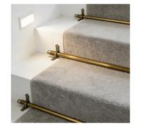 AMUFJJ Varillas para Alfombras Varillas De Escalera De Latón para Corredores De Alfombras, Varillas De Corredor De Escaleras Comerciales para Alfombras De Escaleras Fijas(16 Piece,32in/81cm)