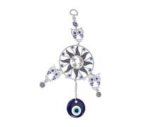 Amuleto atrapasueños, atrapasueños decorativo - Decoración automotriz con dije de azul, estrella, luna,Adorno de la suerte de arte estético para habitación de guardería, dormitorio, sala de estar, I