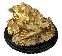 Amuleto Chino de Moneda Rana la Suerte Feng Shui for decoración del hogar Prosperidad(S)
