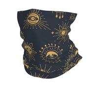 Amuleto De Brujería De Mal De Ojo Dorado Negro Mujer Hombre Calentador De Cuello Multifunción Braga De Cuello Resistente Al Viento Bandana para Correr Aire Libre Ciclismo Deportes