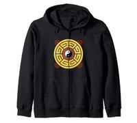 Amuleto de mandala taoísta I Ching Feng Shui chino antiguo Sudadera con Capucha