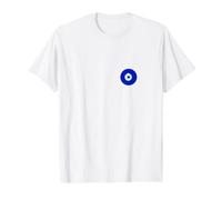 Amuleto Griego árabe Persa Turco de Mal de Ojo pequeño Camiseta gráfica económica, Hombre, Blanco, L