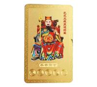Amuleto Tai Sui 2025-2025 - Tarjetas de protección Tai Sui | Tarjetas de amuletos tradicionales chinos de de cobre | Año de la serpiente 2025 Wu Sui General Tai Sui Card Snake, bendición del