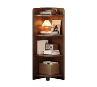 AMULONG Estantería de Esquina, Estudio, Estante De Esquina Madera Maciza For Almacenamiento En El Hogar, Sala Estudio Rústico Balda(31.5 * 31.5 * 120cm)