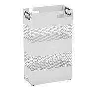 AMULONG Paragueros Modernos y Decorativos Soportes Paraguas De Stand, Estante Almacenamiento Con Bandeja Goteo, Utilizado For Negocios Oficina En Casa, Puede Almacenar 20, Estables Y Duradero(White)