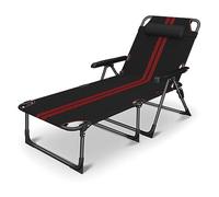 AMULONG Tumbonas Jardin Exterior Plegable, Sillas Reclinables Plegables, Tumbona para Jardín, Patio, Playa, Sillón Reclinable para Exteriores, De Viaje Portátiles para Verano(A)