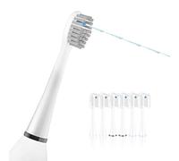 AmuLumon Cabezales de repuesto para cepillo de dientes, 6 unidades, compatibles con Waterpik Sonic Fusion/2.0 cepillo e hilo dental combinado... (tamaño completo, blanco)