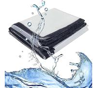 Amunpitic 1.5x4m Lona Impermeable con Ojales, Lonas Alquitranada Tarea Pesada, Lona Alquitranada Transparente Exterior, Resistente A Lluvia, para cenadores, terrazas, Muebles de jardín, Coche