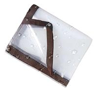Amunpitic Lonas Transparente Plástico con Ojales 1x3m, Lona Impermeable Multiusos, Lona Impermeables Exterior, Resistente A Lluvia, para Plantas Invernadero Jardines