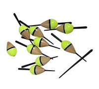 Amur Leopard 10 Flotadores de Pesca de Madera de Tung Bobbers Flotador de Corcho Ultraligero Flotador de Palo Flotante, 1.8g-7.5cm-10pcs