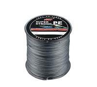 Amur Leopard Línea de Pesca Trenzada 4-Hilos 300m Super Fuerte PE Hilo de Pesca Trenzado Resistente a la Abrasión, Gris, 8.0#/0.50mm/40.2kg