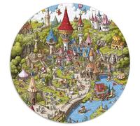 Amusement Park 1000 Pieces Science Fiction Jigsaw Puzzles For Adults Family Challenge Toys Stress Relieving Entertainment Exercise The Memory of The Brain for Adults and Kids, Age 12 Years Up 1000pcs