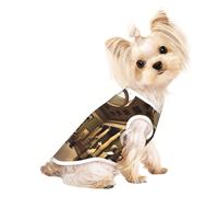 aMuseum Treasures Pet - Camiseta transpirable sin mangas M para perros y gatos pequeños, suave, cómoda, elegante
